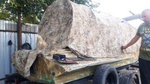 Тент на казанку своими руками/Бюджетный вариант