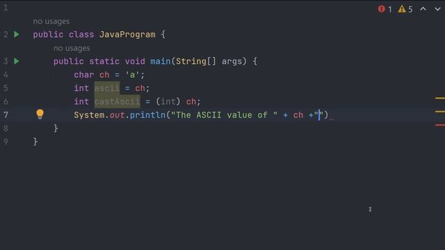 Java Program to Find ASCII Value of a Character | Java Examples смотреть онлайн