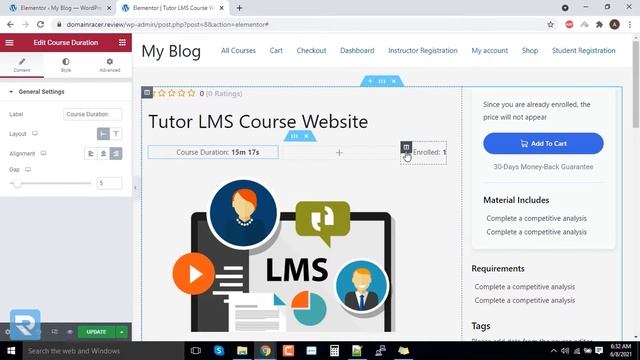 LMS #6: Page Customize with Tutor LMS Wordpress Online Course - Elementor 2023 смотреть онлайн