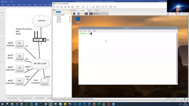 Ass55 Part 3 MQTT mosquitto Broker and python Publisher and Subscriber смотреть онлайн