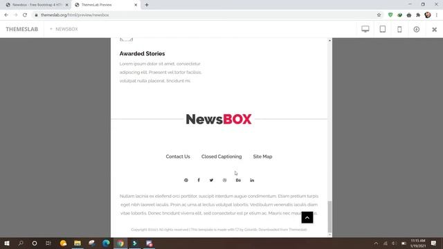 NewsBox : Free Bootstrap 4 HTML5 news website template смотреть онлайн