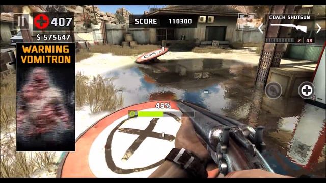 Dead Trigger 2 Arena Wave148 110,000 points Coach Shotgun Minigun Chainsaw смотреть онлайн