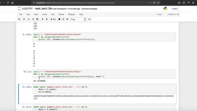 Read ASCII Files - Python Programming Challenges смотреть онлайн