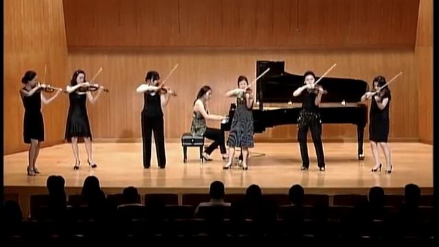 ASTOR PIAZZOLLA Libertango for 6 violins & piano arranged by YUKI MORI смотреть онлайн