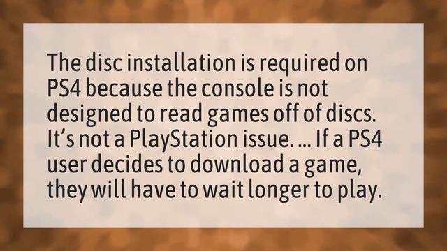 Do You Have To Wait For Games To Install On Ps4?