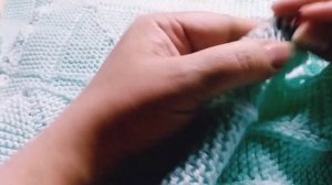 МК "Плед 10 петель" оформление края