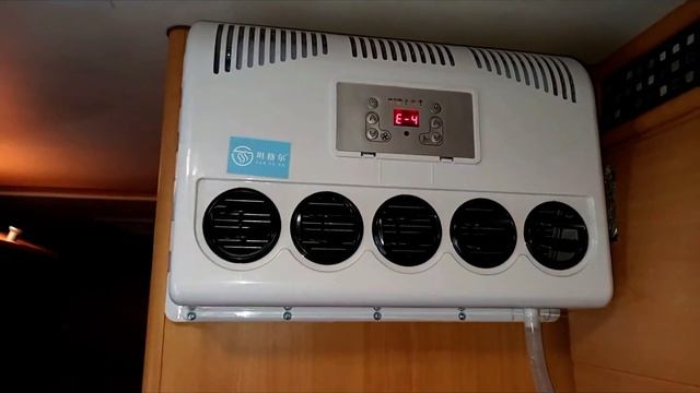 Air Conditioner 12V For RV - Camper Test (turn On Captions For English)