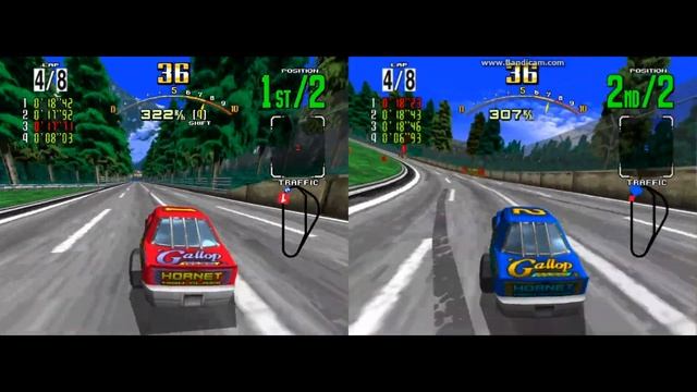 Daytona USA - 2 player LAN v2 (Beginner stage) смотреть онлайн