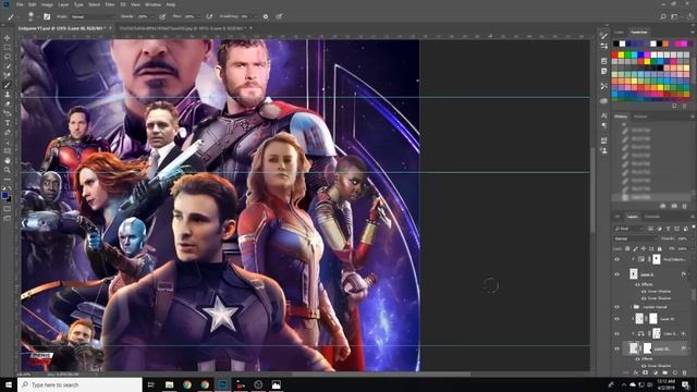 Avengers Endgame - Official Poster Photoshop Tutorial смотреть онлайн
