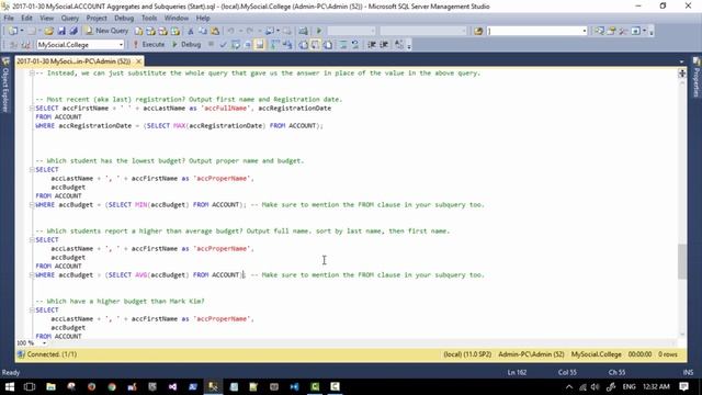 SQL Subqueries: Higher than average смотреть онлайн