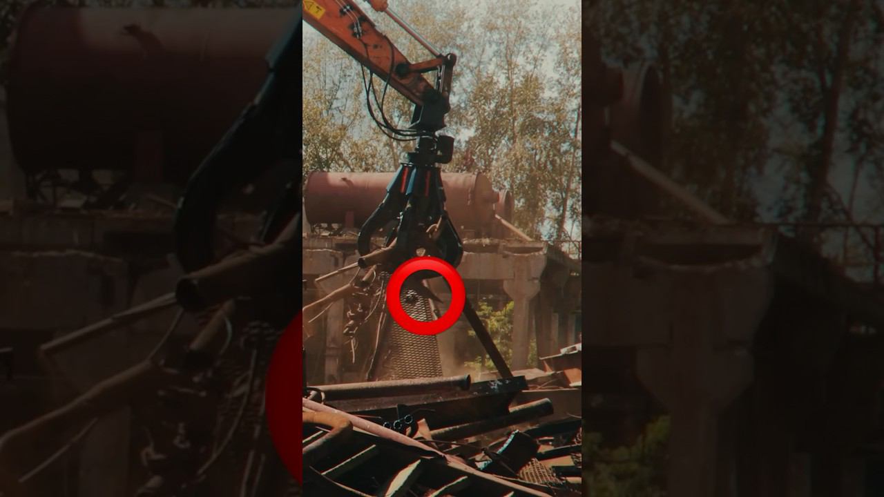 ЧЕМ СОРТИРОВАТЬ МЕТАЛЛОЛОМ ? #спецтехника #экскаватор #демонтаж #гидромолот смотреть онлайн