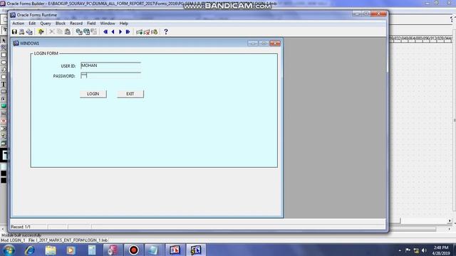 ORACLE LOGIN FORM смотреть онлайн