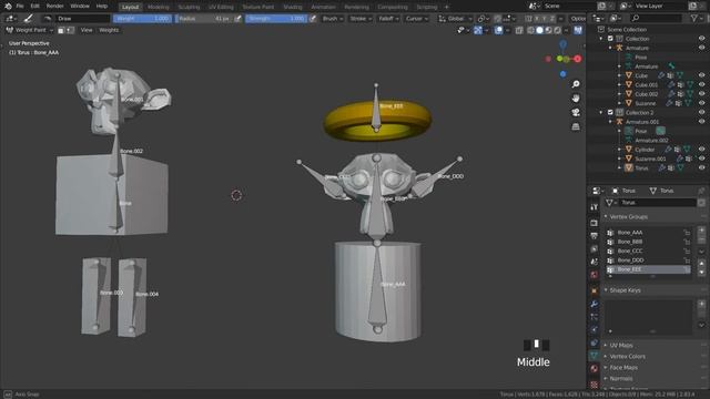 [Blender Addon] Muiti Weight Paint (WIP) смотреть онлайн