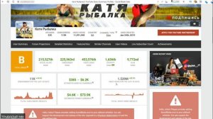 Катя Рыбалка Обзор и Доход канала
