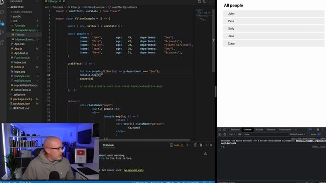 How to Filter Array of Objects in Javascript - ReactJS Edition смотреть онлайн