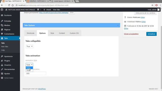 Cómo insertar Tabs en Wordpress 2018 смотреть онлайн