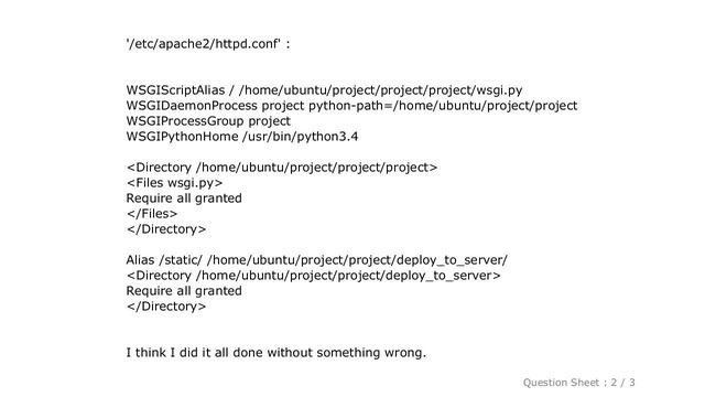 Django : Ubuntu , Apache2 , Django ) Fatal Python error: Py_Initialize: Unable to get the locale en смотреть онлайн