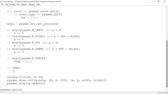 How to JUMP in PYGAME! смотреть онлайн
