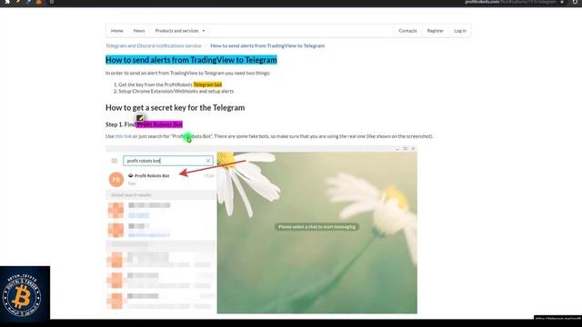 طريقة الحصول على تنبيهات TRADING VIEW على حسابك في التليجرام смотреть онлайн