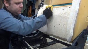 Перетяжка салона. Изменение анатомии сидения. Работа с анатомическим поролоном.