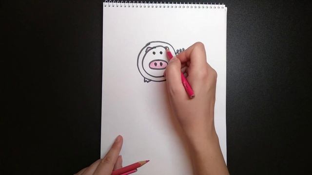 Как очень легко нарисовать СВИНКУ pig song смотреть онлайн