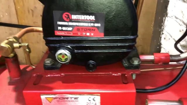 Компресор Forte ZA-65. заміна компресорного блоку на intertool .Ресивер 100л. смотреть онлайн