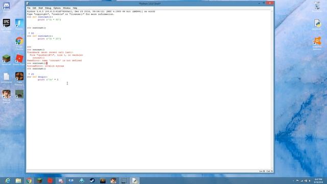 Playing with IDLE python shell смотреть онлайн