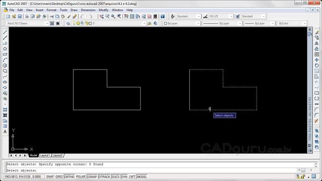 Aula 4.2- Unindo elementos separados - Curso Gratuito Completo AutoCAD 2007 - CADguru смотреть онлайн