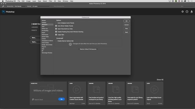 The Start and Recent Files Workspaces and Customizable Toolbar in Photoshop CC | Adobe смотреть онлайн