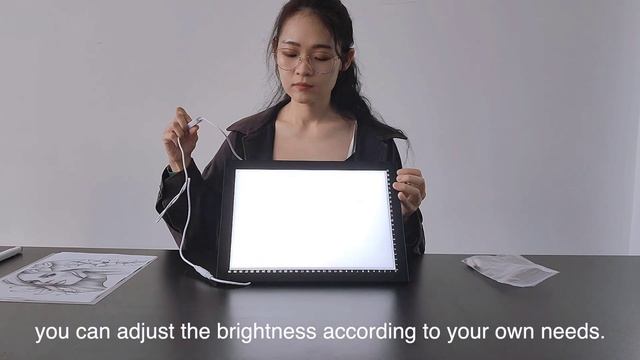 Portable A4 A3 Tracing LED Copy Board Light Box-9 bright levels from light to dark. смотреть онлайн