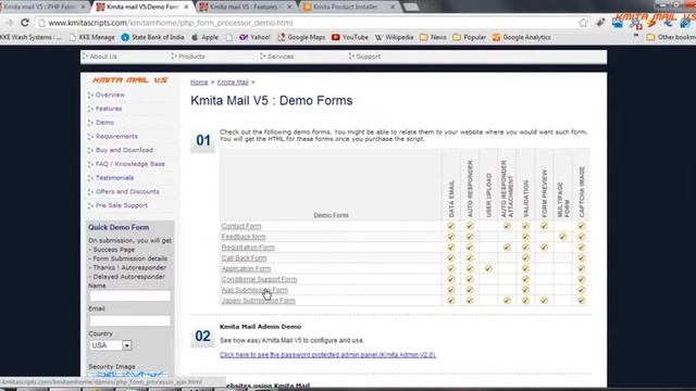 Kmita Mail PHP Form to Email Form Processor HTML Form смотреть онлайн
