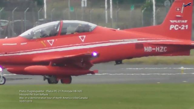 Prestwick airport -- Rare Pilatus PC21 Demo HB HZC 10/07/2019 смотреть онлайн