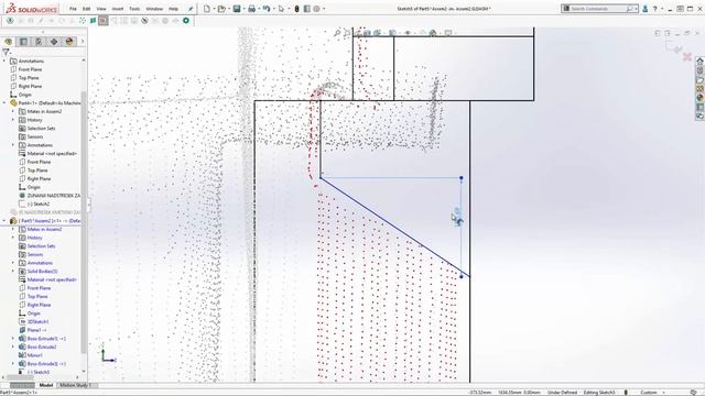 From Point Cloud to solid model in SolidWorks смотреть онлайн