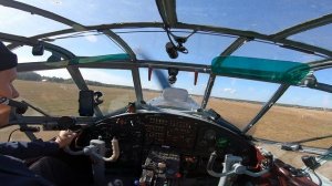 Взлет из кабины самолета Ан-2. Атмосферно.