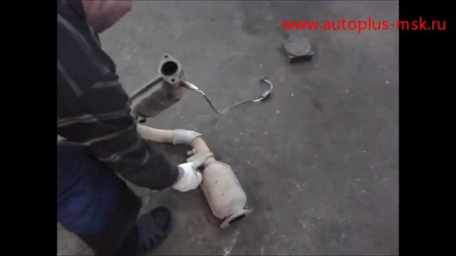 Ремонт и замена катализатора Mitsubishi Pajero V6 3.5 на пламегаситель смотреть онлайн