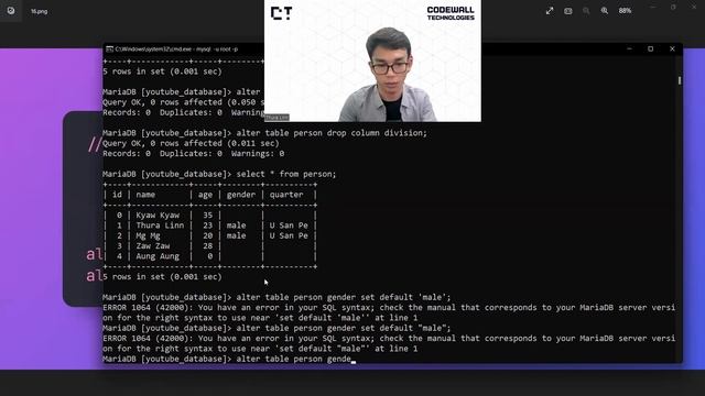 Delete Column from table structure and Set Default Value(Lesson-8) смотреть онлайн