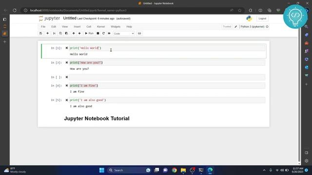 Jupyter Notebook Tutorial for Beginners (Easy) смотреть онлайн