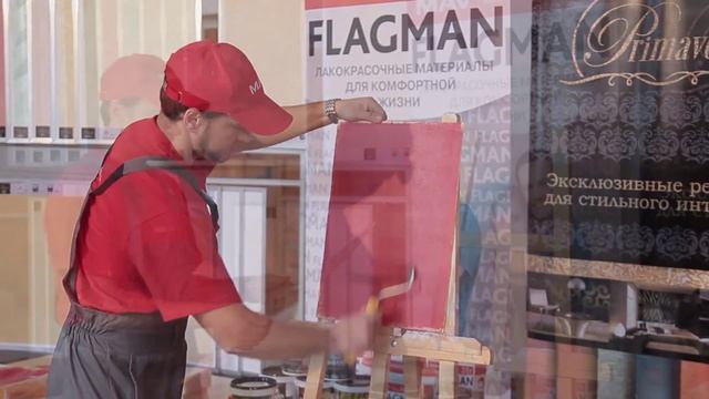 Нанесение декоративных материалов PRIMAVERA с помощью трафаретов