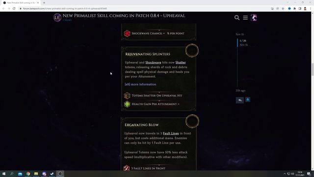Last Epoch 0.8.4 Deutsch. Neuer Primalist Skill Upheaval!