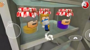 Как получить три 3 стикеры в Super Bear Adventure (гигантский дом)