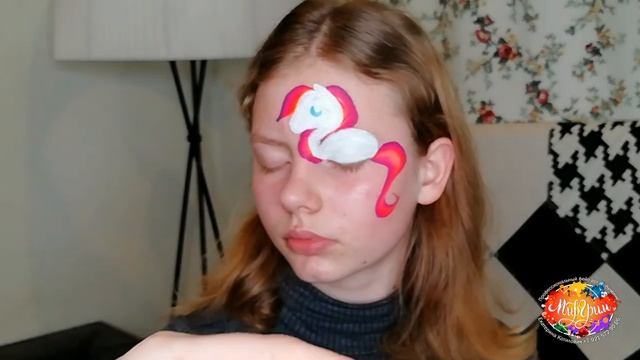 Аквагрим Единорог для начинающих / МК Котилович смотреть онлайн