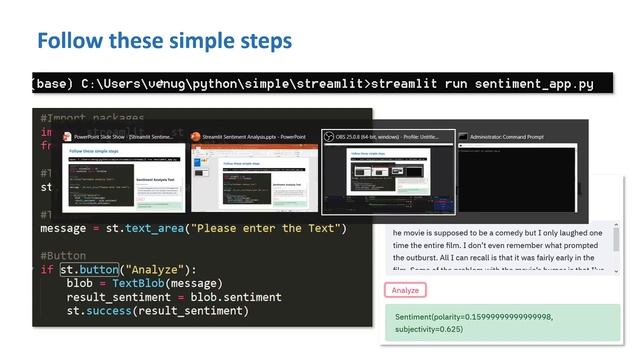Creating Sentiment Analysis GUI Using Python смотреть онлайн