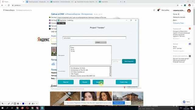 BugCatcher создание первого протокола тестирования смотреть онлайн
