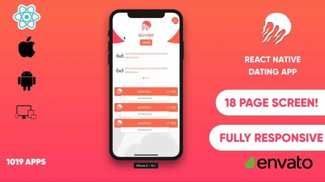 quuqa: React Native Dating App Design смотреть онлайн