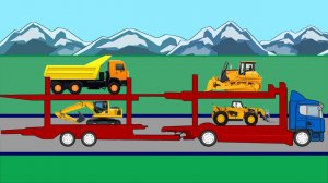 Машинки. Автовоз и Строительные Машины - детское видео