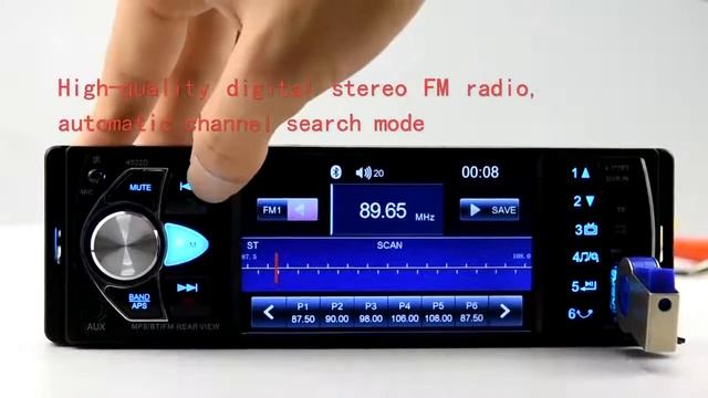 Стерео магнитола автомобильная с пультом дистанционного управления AMPrime 4022D смотреть онлайн