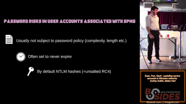 BSidesSF 203 Scan Pwn Next exploiting service accounts in Windows networks Andrey Dulkin Matan Hart смотреть онлайн