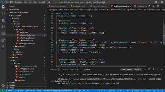 JWT in Spring Boot смотреть онлайн