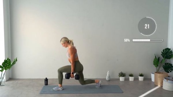 Day 18 - 30 MIN WARRIOR HIIT WORKOUT - Full Body, With Weights, No Repeat