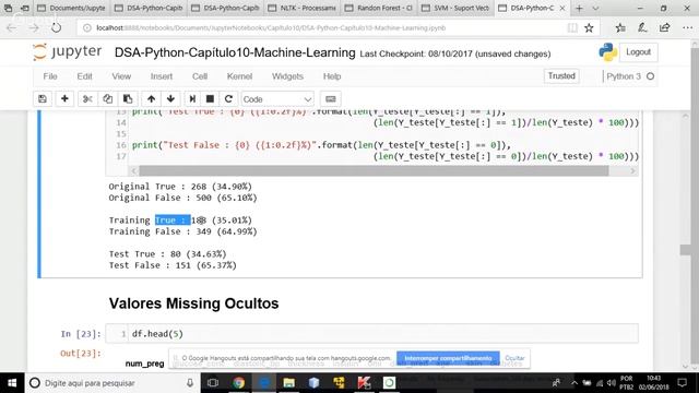 Python - Anaconda - Jupyter Notebook - Random Forest, Naive Bayes, Regressão Logistica смотреть онлайн